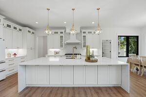 White Fawn Lane kitchen island